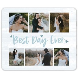 50x60 Sherpa Fleece Photo Blanket with Best Day Ever Hearts design