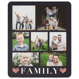 50x60 Sherpa Fleece Photo Blanket with Family Collage design