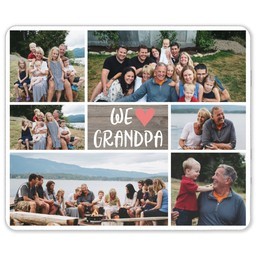 50x60 Sherpa Fleece Photo Blanket with We Love Grandpa design