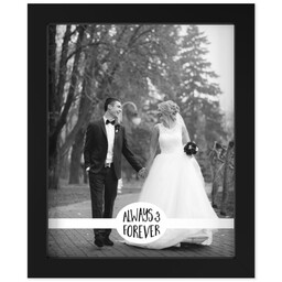 8x10 Photo Canvas With Contemporary Frame with Always And Forever design