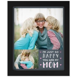 8x10 Photo Canvas With Contemporary Frame with Just So Happy design