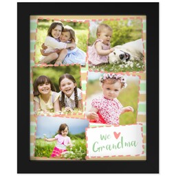 8x10 Photo Canvas With Contemporary Frame with We Love Grandma design