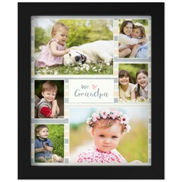 8x10 Photo Canvas With Contemporary Frame with We Love Grandpa design