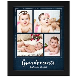 8x10 Photo Canvas With Contemporary Frame with Grandparents Est design