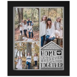 8x10 Photo Canvas With Contemporary Frame with Home Together design