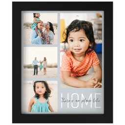 8x10 Photo Canvas With Contemporary Frame with No Place Like Home design