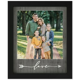 8x10 Photo Canvas With Contemporary Frame with Love Arrow design