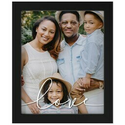 8x10 Photo Canvas With Contemporary Frame with Love Script design