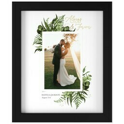 8x10 Photo Canvas With Contemporary Frame with Micro Wedding design
