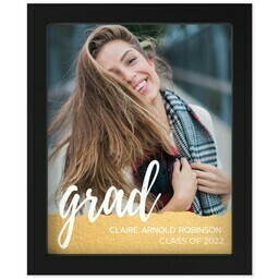 8x10 Photo Canvas With Contemporary Frame with Gold Paper Grad design