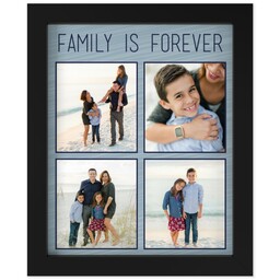 8x10 Photo Canvas With Contemporary Frame with Family Is Forever design