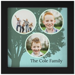 8x8 Photo Canvas With Contemporary Frame with Family Tree design