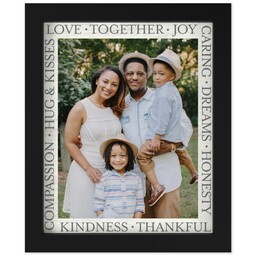 8x10 Photo Canvas With Contemporary Frame with Love Together design