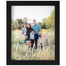 8x10 Photo Canvas With Contemporary Frame with Together design