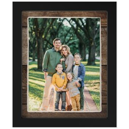 8x10 Photo Canvas With Contemporary Frame with Wood Frame design