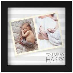 8x8 Photo Canvas With Contemporary Frame with You Are My Happy design