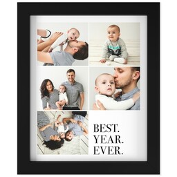 8x10 Photo Canvas With Contemporary Frame with Best Year Ever design