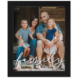 8x10 Photo Canvas With Contemporary Frame with Family Script design