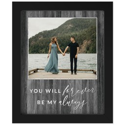8x10 Photo Canvas With Contemporary Frame with Forever My Always design