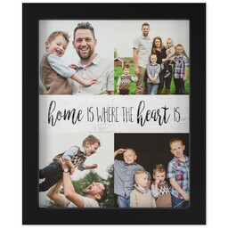 8x10 Photo Canvas With Contemporary Frame with Home Is design