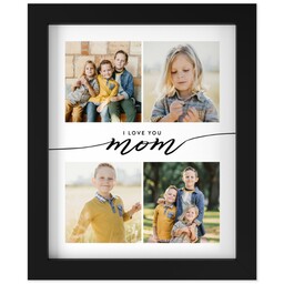 8x10 Photo Canvas With Contemporary Frame with I Love You Mom design