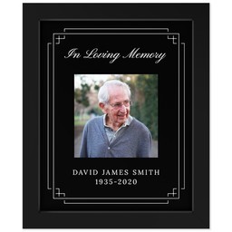 8x10 Photo Canvas With Contemporary Frame with In Loving Memory design