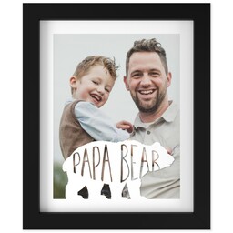 8x10 Photo Canvas With Contemporary Frame with Papa Bear design