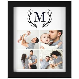 8x10 Photo Canvas With Contemporary Frame with Rustic Monogram design