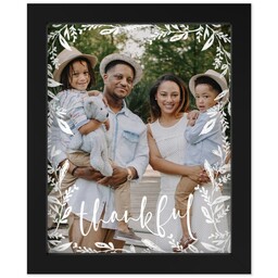 8x10 Photo Canvas With Contemporary Frame with Thankful design