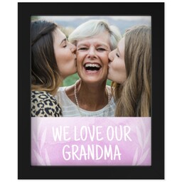 8x10 Photo Canvas With Contemporary Frame with Watercolor Grandma design