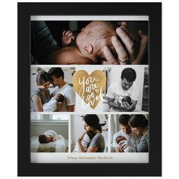 8x10 Photo Canvas With Contemporary Frame with Heart's Full To Bursting design