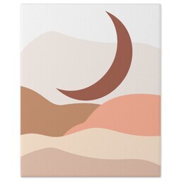 8x10 Gallery Wrap Photo Canvas with Desert Moon design