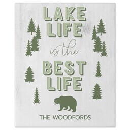 8x10 Gallery Wrap Photo Canvas with Lake Life design
