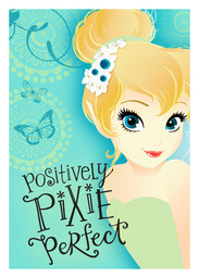 5x7 Greeting Card, Glossy, Blank Envelope with Pixie Perfect - Tinker Bell design