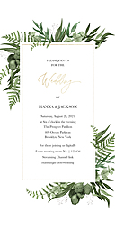 Same Day 4x8 Greeting Card, Matte, Blank Envelope with Micro Wedding Ceremony Invite design