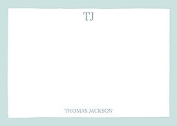 5x7 Cardstock, Blank Envelope with Simple Silhouette design