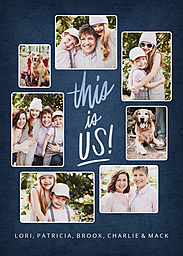 Same Day 5x7 Greeting Card, Matte, Blank Envelope with This is Us Year in Review Photo Collage design
