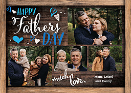 5x7 Greeting Card, Glossy, Blank Envelope with Dads Day design