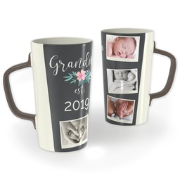 12oz Cafe Mug with A Floral For Grandma design