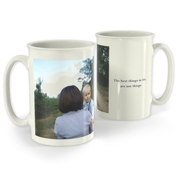 Bistro Photo Mug, 18oz with The Best Things In Life design