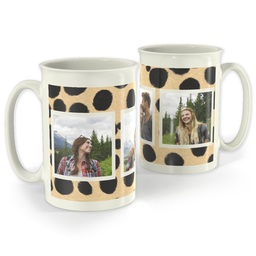 Bistro Photo Mug, 18oz with Wildly Spotted design