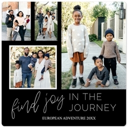 High Gloss Easel Print 5x5 with Joy in the Journey design