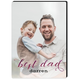 High Gloss Easel Print 5x7 with Best Dad design