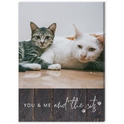 5x7 Desk Canvas with And The Cats design