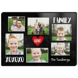 High Gloss Easel Print 5x7 with Family Love design