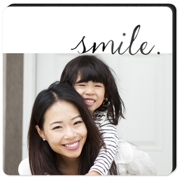 High Gloss Easel Print 5x5 with Let Me See You Smile design