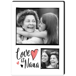 High Gloss Easel Print 5x7 with Nana Hearts design