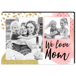 High Gloss Easel Print 5x7 with Sparkly Mom design