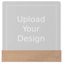 4x4 Square Metal Print With Stand with Upload Your Design design