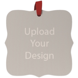Maple Ornament - Fancy Brackets with Upload Your Design design